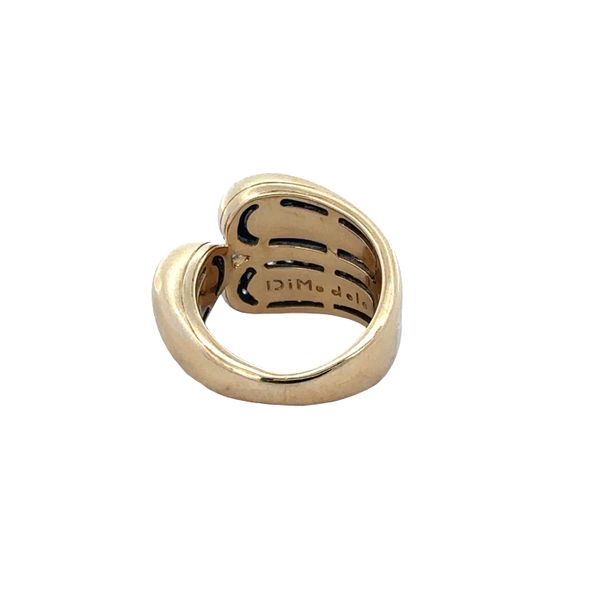 Modern 18k Yellow Gold Abstract Diamond Ring – Size 3.5 Image 3 Perry's Diamonds & Estate Jewelry Charlotte, NC