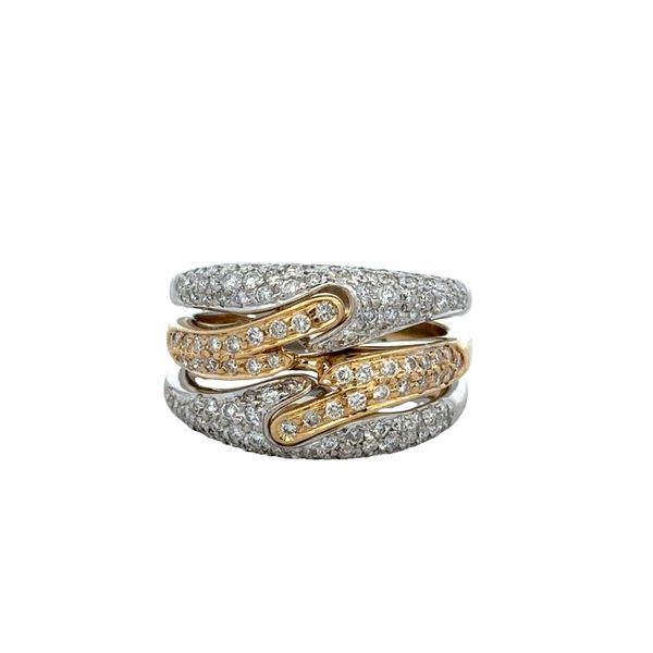 18k White & Yellow Gold Openwork Diamond Band – Size 8 Perry's Diamonds & Estate Jewelry Charlotte, NC