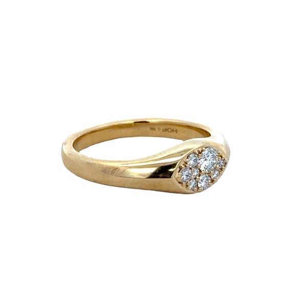 18k Yellow Gold Diamond Navette Ring – Size 6.5 Image 2 Perry's Diamonds & Estate Jewelry Charlotte, NC