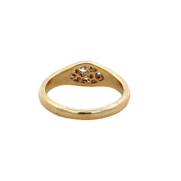 18k Yellow Gold Diamond Navette Ring – Size 6.5 Image 3 Perry's Diamonds & Estate Jewelry Charlotte, NC