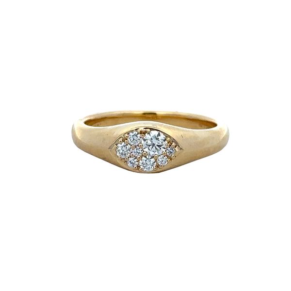 18k Yellow Gold Diamond Navette Ring – Size 6.5 Perry's Diamonds & Estate Jewelry Charlotte, NC