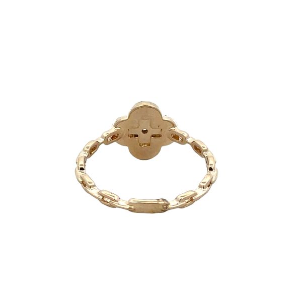 14k Yellow Gold Diamond Quatrefoil Ring – Size 7 Image 3 Perry's Diamonds & Estate Jewelry Charlotte, NC