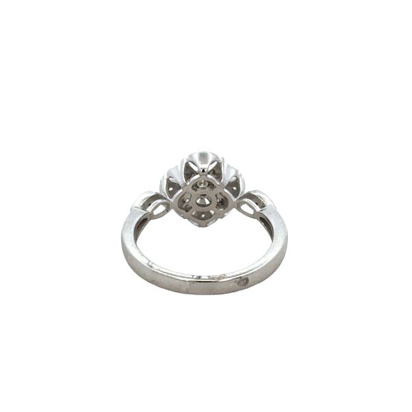 14k White Gold Diamond Openwork Floral Ring – Size 7 Image 2 Perry's Diamonds & Estate Jewelry Charlotte, NC