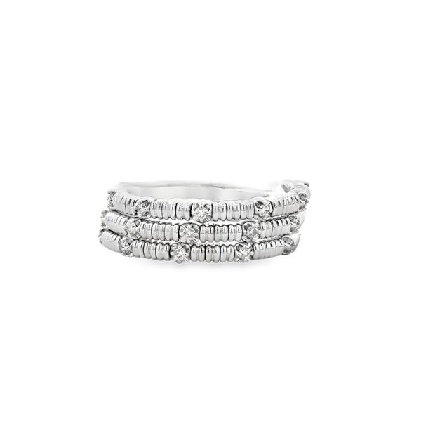 Coiled Diamond Band in White Gold Perry's Diamonds & Estate Jewelry Charlotte, NC