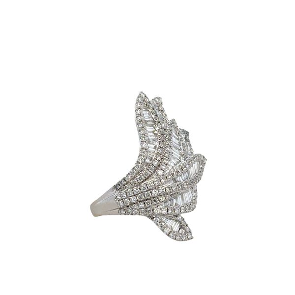 14k Yellow Gold 2.36 Carat Diamond Foliate Statement Ring – Size 6.5 Image 2 Perry's Diamonds & Estate Jewelry Charlotte, NC