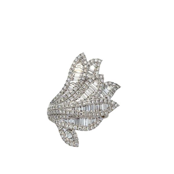 14k Yellow Gold 2.36 Carat Diamond Foliate Statement Ring – Size 6.5 Perry's Diamonds & Estate Jewelry Charlotte, NC