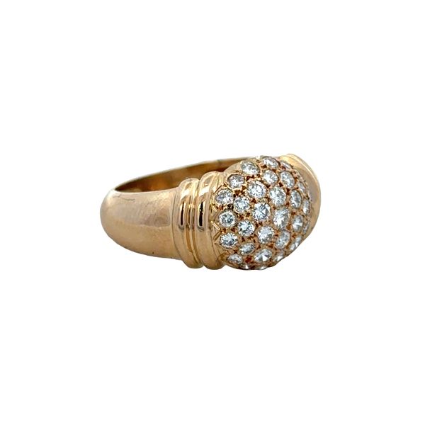 18k Yellow Gold Diamond Pavé Cluster Ring – Size 6.25 Image 2 Perry's Diamonds & Estate Jewelry Charlotte, NC