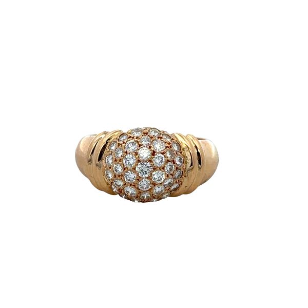 18k Yellow Gold Diamond Pavé Cluster Ring – Size 6.25 Perry's Diamonds & Estate Jewelry Charlotte, NC