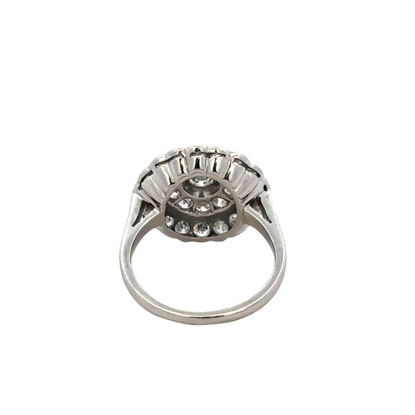 Platinum Art Deco Diamond Bull’s-Eye Ring – Size 5.75, Circa 1930s Image 3 Perry's Diamonds & Estate Jewelry Charlotte, NC