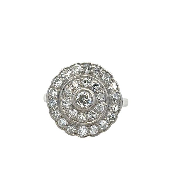 Platinum Art Deco Diamond Bull’s-Eye Ring – Size 5.75, Circa 1930s Perry's Diamonds & Estate Jewelry Charlotte, NC
