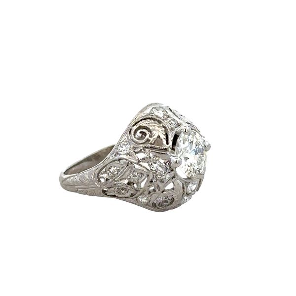 Platinum Art Deco Diamond Domed Ring – Size 5.5 Image 2 Perry's Diamonds & Estate Jewelry Charlotte, NC