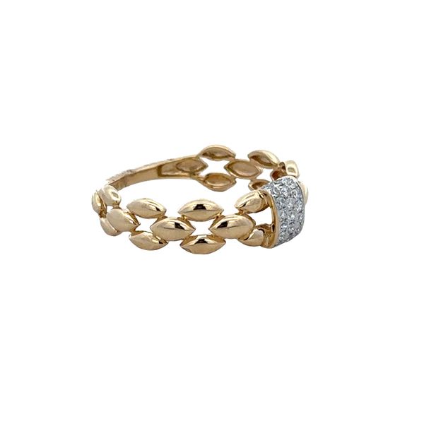 14k Yellow Gold Diamond Cluster Ring – Size 6.5 Image 2 Perry's Diamonds & Estate Jewelry Charlotte, NC