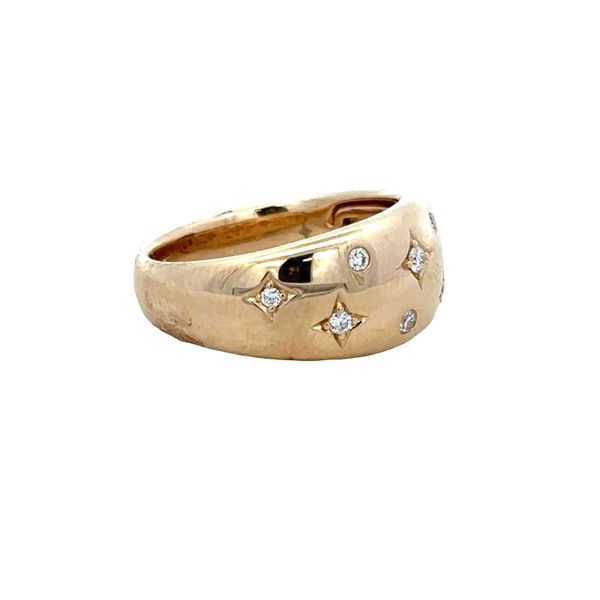14k Yellow Gold Celestial Diamond Wide Band Ring – Size 6.5 Image 2 Perry's Diamonds & Estate Jewelry Charlotte, NC