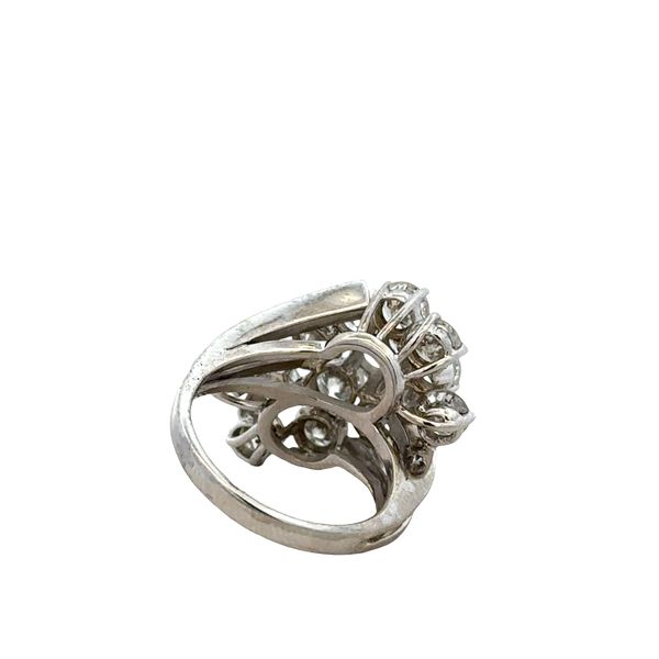 Statement 14k White Gold Diamond Waterfall Ring – Size 5 Image 3 Perry's Diamonds & Estate Jewelry Charlotte, NC