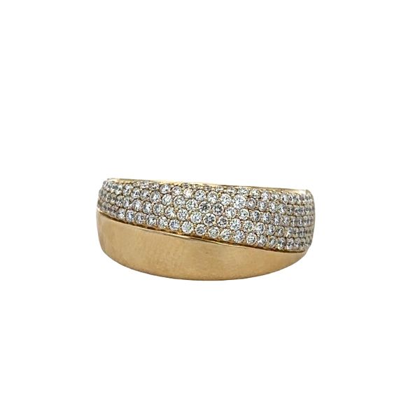 14k Yellow Gold Diamond Wide Modern Band Ring – Size 7 Perry's Diamonds & Estate Jewelry Charlotte, NC