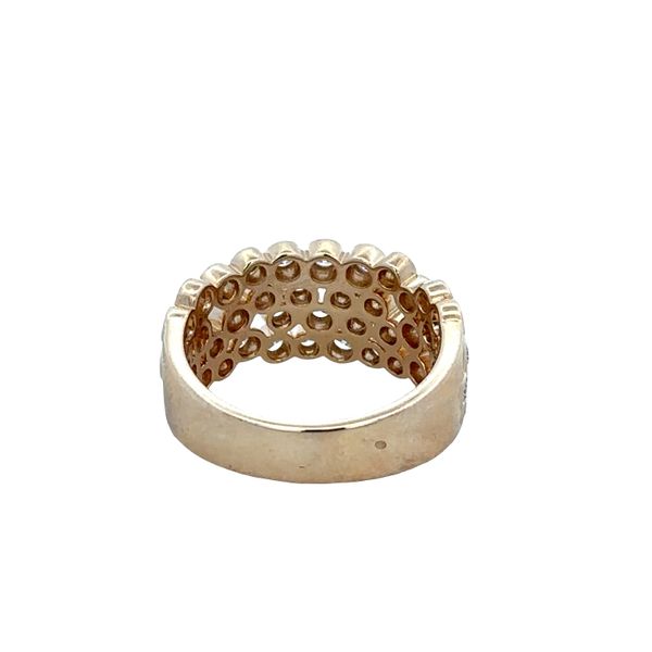 14k Yellow Gold Diamond Openwork Cluster Band – Size 7 Image 3 Perry's Diamonds & Estate Jewelry Charlotte, NC