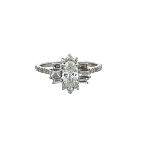 14k White Gold Oval Diamond Vintage-Inspired Ring – Size 6 Perry's Diamonds & Estate Jewelry Charlotte, NC