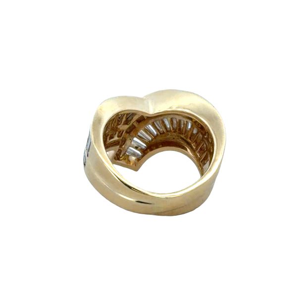 Vintage Charles Krypell 18k Yellow Gold 2.69 CT Diamond Swirl Ring – Size 6 Image 3 Perry's Diamonds & Estate Jewelry Charlotte, NC