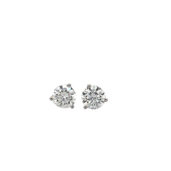 18k White Gold Diamond Stud Earrings – 1.00 Carat Total Perry's Diamonds & Estate Jewelry Charlotte, NC