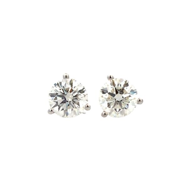 2.50 CTW Diamond Stud Earrings in White Gold Perry's Diamonds & Estate Jewelry Charlotte, NC