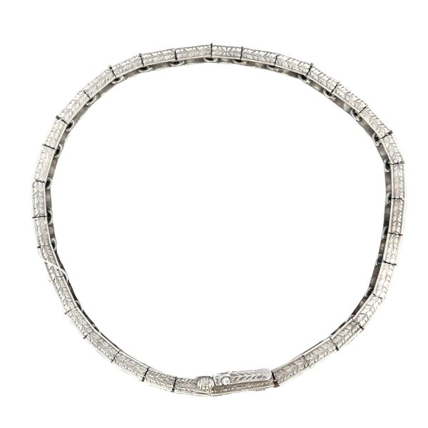 Vintage Art Deco Platinum Diamond Bracelet – 7.25