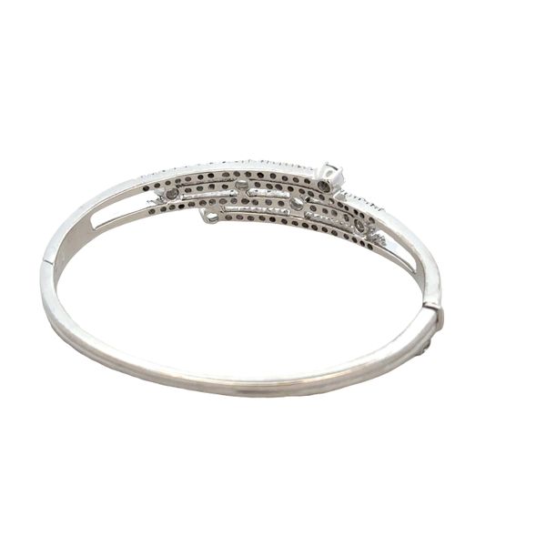 18k White Gold Diamond Fireworks Bangle Bracelet Image 2 Perry's Diamonds & Estate Jewelry Charlotte, NC