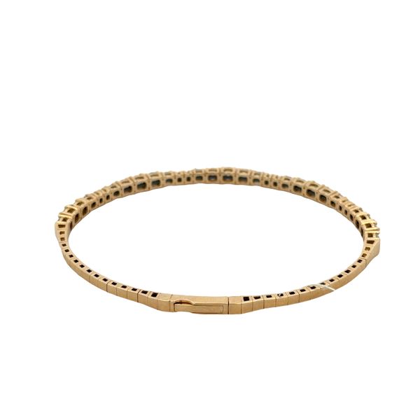 14k Yellow Gold 2.75 Carat Diamond Flexible Bangle Bracelet Image 2 Perry's Diamonds & Estate Jewelry Charlotte, NC