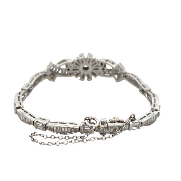 Vintage Platinum Diamond Bracelet – 6.75 Inches Image 3 Perry's Diamonds & Estate Jewelry Charlotte, NC