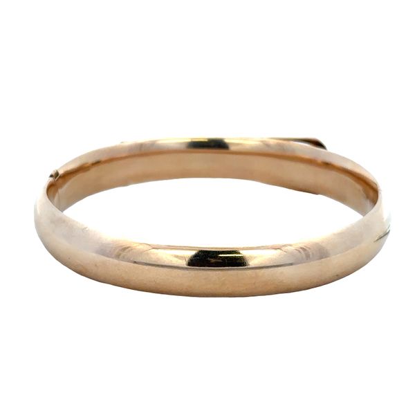 Antique Victorian 14k Yellow Gold Old Mine Cut Diamond Belt Buckle Bangle Bracelet – Fits 6 Inch Wrist Image 3 Perry's Diamonds & Estate Jewelry Charlotte, NC