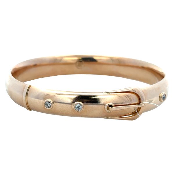 Antique Victorian 14k Yellow Gold Old Mine Cut Diamond Belt Buckle Bangle Bracelet – Fits 6 Inch Wrist Perry's Diamonds & Estate Jewelry Charlotte, NC