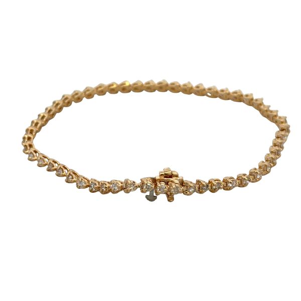 14k Yellow Gold 1.56 Carat Diamond Bracelet – 7