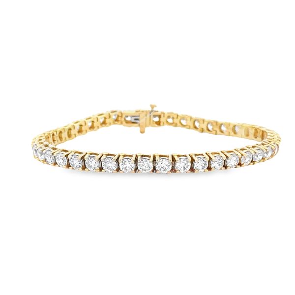 13.20 CTW Diamond Tennis Bracelet in Yellow Gold Image 2 Perry's Diamonds & Estate Jewelry Charlotte, NC