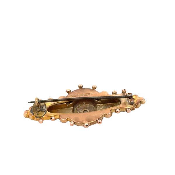 Antique Victorian 9k Rose Gold Diamond Bar Brooch Image 2 Perry's Diamonds & Estate Jewelry Charlotte, NC