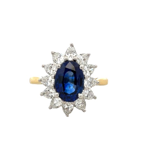 Estate Barnett Robinson Platinum & 18k Yellow Gold Sapphire & Diamond Ring – Size 6 Perry's Diamonds & Estate Jewelry Charlotte, NC