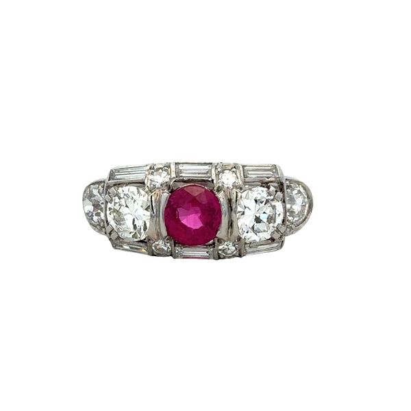 Antique Art Deco Platinum Ruby & Diamond Ring – Size 6 Perry's Diamonds & Estate Jewelry Charlotte, NC