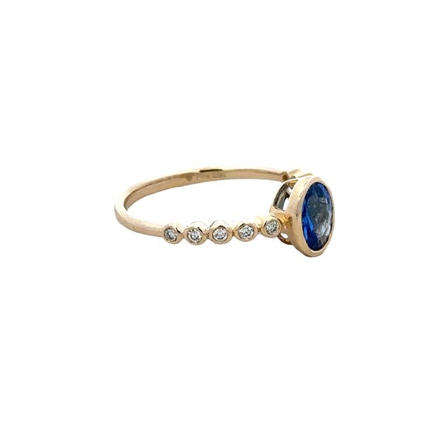 14k Yellow Gold Sapphire & Diamond Ring – Size 6.5 Image 2 Perry's Diamonds & Estate Jewelry Charlotte, NC