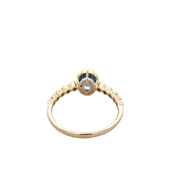 14k Yellow Gold Sapphire & Diamond Ring – Size 6.5 Image 3 Perry's Diamonds & Estate Jewelry Charlotte, NC