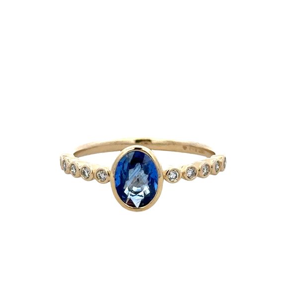 14k Yellow Gold Sapphire & Diamond Ring – Size 6.5 Perry's Diamonds & Estate Jewelry Charlotte, NC
