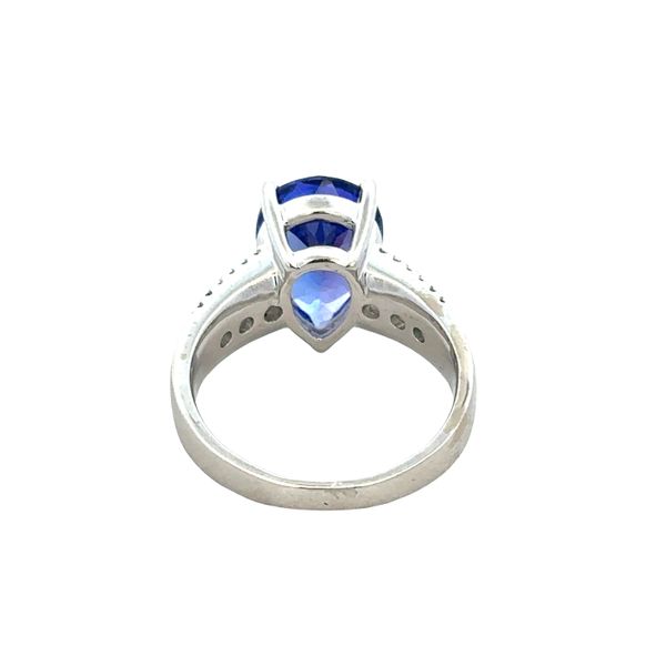 14k White Gold Tanzanite & Diamond Ring – Size 9 Image 3 Perry's Diamonds & Estate Jewelry Charlotte, NC
