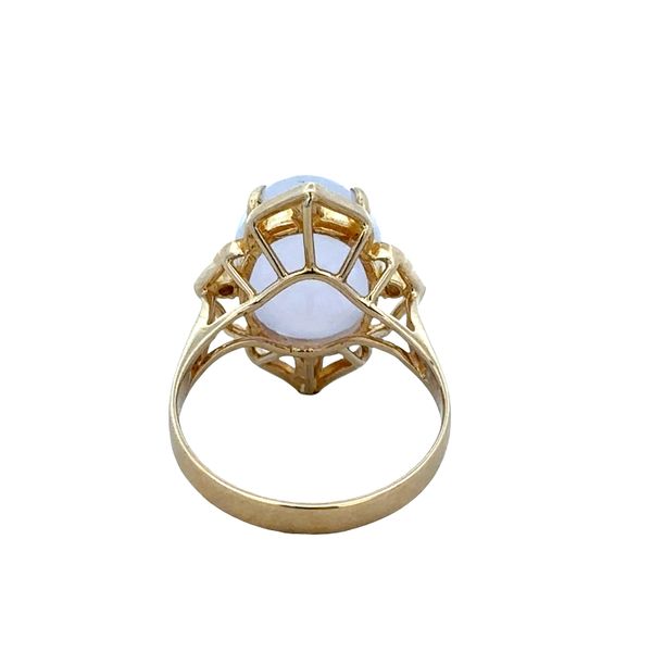 14k Yellow Gold Lavender Jadeite & Diamond Ring – Size 7 Image 3 Perry's Diamonds & Estate Jewelry Charlotte, NC