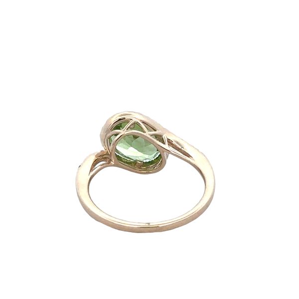 14k Yellow Gold Peridot & Diamond Bypass Ring – Size 7 Image 3 Perry's Diamonds & Estate Jewelry Charlotte, NC