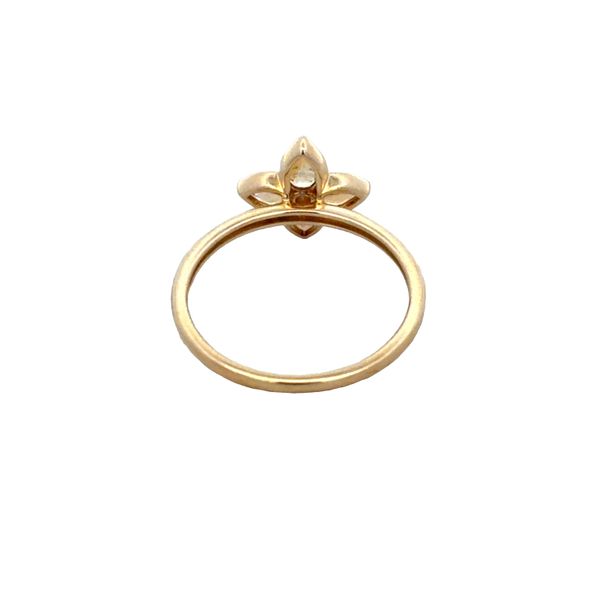 14k Yellow Gold Citrine & Diamond Quatrefoil Ring – Size 7 Image 3 Perry's Diamonds & Estate Jewelry Charlotte, NC