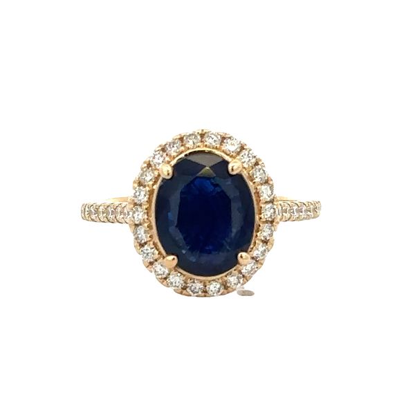 Sapphire and Diamond Ring in Yellow Gold Perry's Diamonds & Estate Jewelry Charlotte, NC