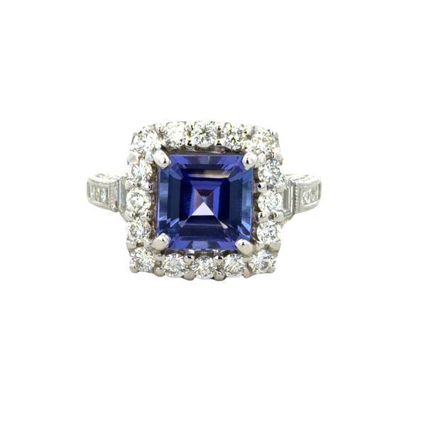 18k White Gold Tanzanite & 1.70 CT Multi-Shape Diamond Statement Ring – Size 6 Perry's Diamonds & Estate Jewelry Charlotte, NC