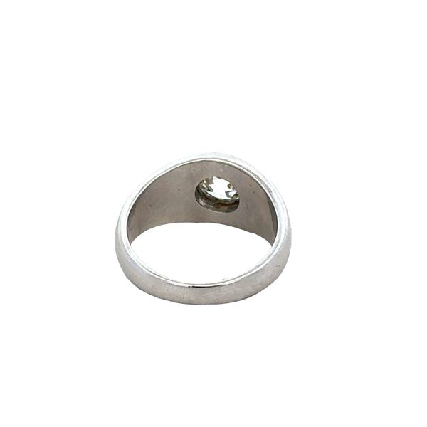 Platinum Old European Cut Diamond Signet Ring – Size 6.75 Image 3 Perry's Diamonds & Estate Jewelry Charlotte, NC