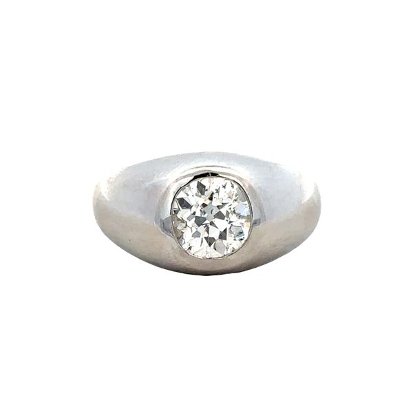 Platinum Old European Cut Diamond Gentleman's Signet Ring – Size 10 Perry's Diamonds & Estate Jewelry Charlotte, NC