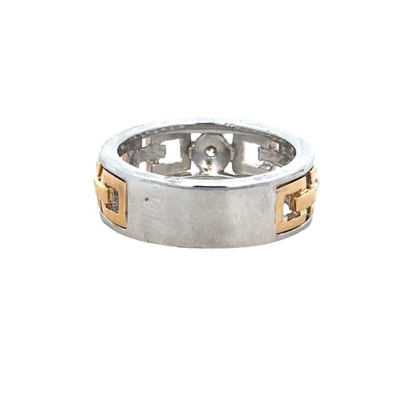 14k Yellow & White Gold Diamond Openwork Band – Size 10 Image 3 Perry's Diamonds & Estate Jewelry Charlotte, NC