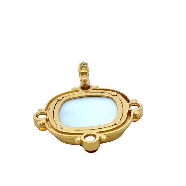 Estate Elizabeth Locke Cupid Lion Pendant in 19K Gold Image 2 Perry's Diamonds & Estate Jewelry Charlotte, NC