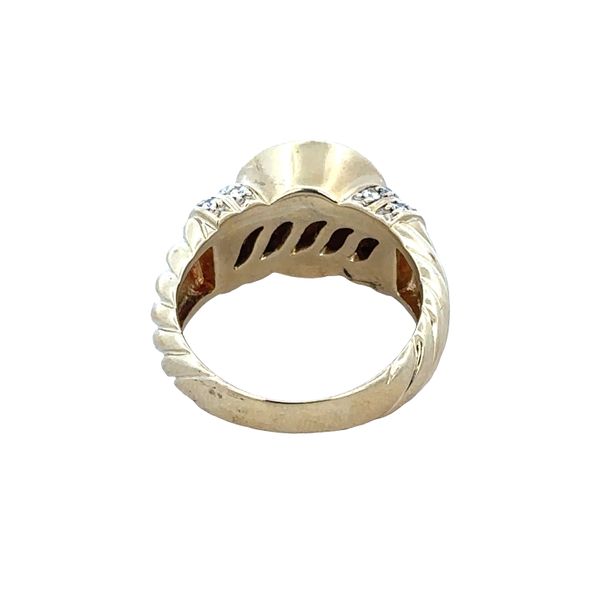 Estate David Yurman 18k Yellow Gold Mabe Pearl & Diamond Ring – Size 8.75 Image 3 Perry's Diamonds & Estate Jewelry Charlotte, NC