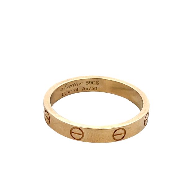 Estate Cartier 18k Yellow Gold Love Band Ring – Size 9 Image 3 Perry's Diamonds & Estate Jewelry Charlotte, NC